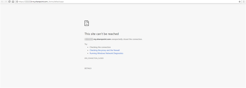 Closed Connection to OneNote/OneDrive in Office 365 - Microsoft Q&A