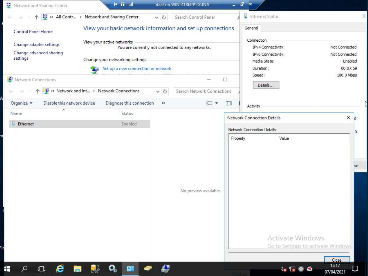 IPV4 Network card error on restore VM Microsoft Q&A