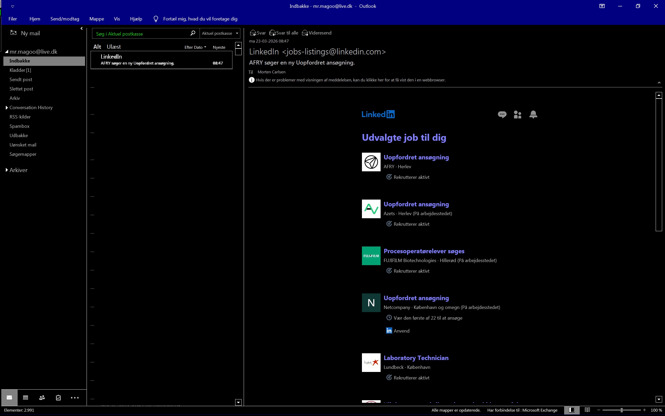outlook suddently ok