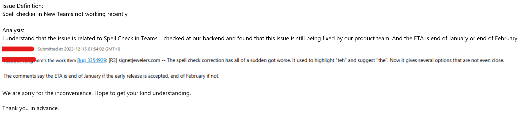 Teams desktop application spell check not working - Microsoft Q&A
