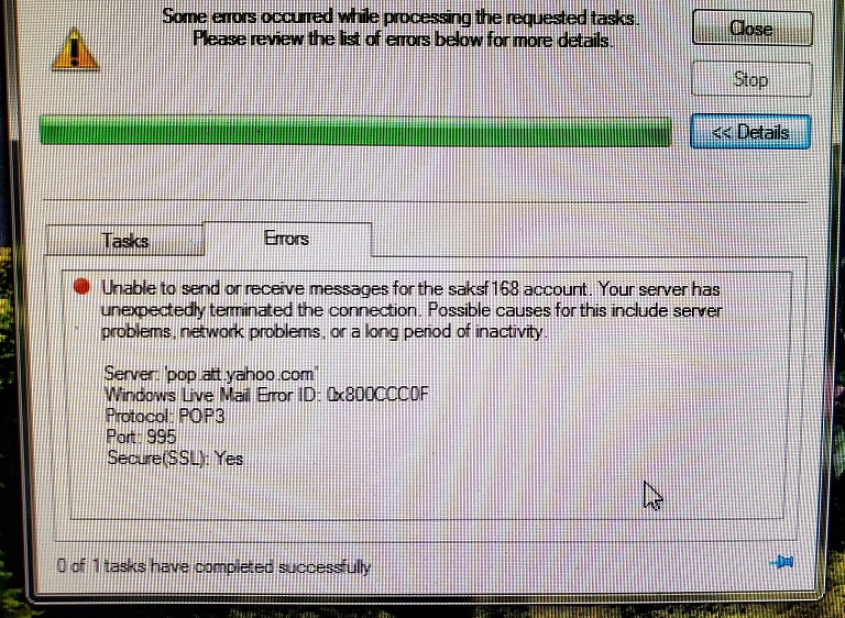 Replacement for Windows Live Mail for Windows 7 or Help With Error ...