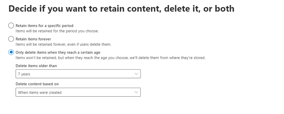 How to configure data retention in your users' Onedrive and SharePoint ...