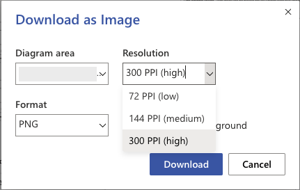 Visio Images - Not Being Saved in High Resolution - Microsoft Q&A