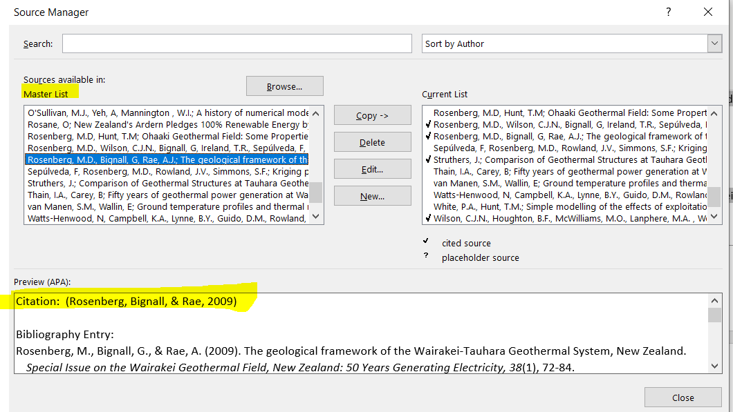 References in Master and Current list do not match - Microsoft Q&A