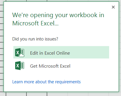 Continue Interacting error when opening shared Excel file in OneDrive ...