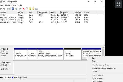 Unable to extend my partition (solved) - Microsoft Q&A