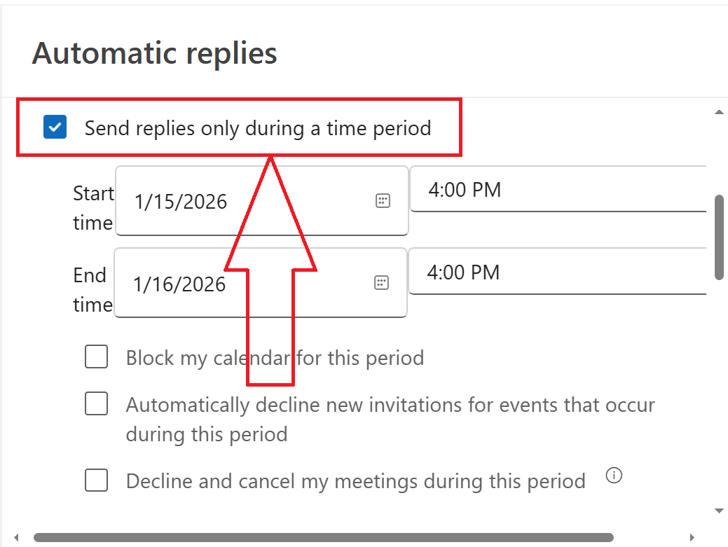 how do I send out of office replies in the new outlook - Microsoft Q&A