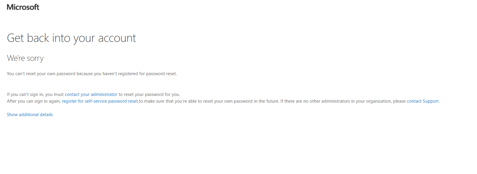 Cannot log in with Global Admin Account - Microsoft Q&A