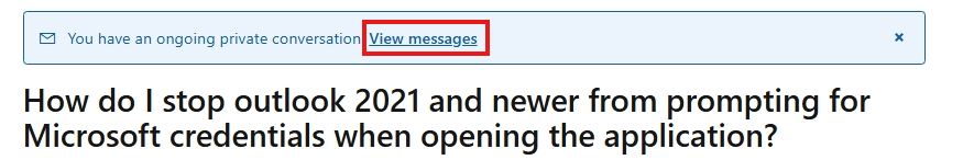 How do I stop outlook 2021 and newer from prompting for Microsoft ...