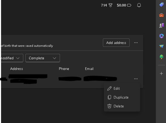 Where are autofill email addresses stored? - Microsoft Q&A