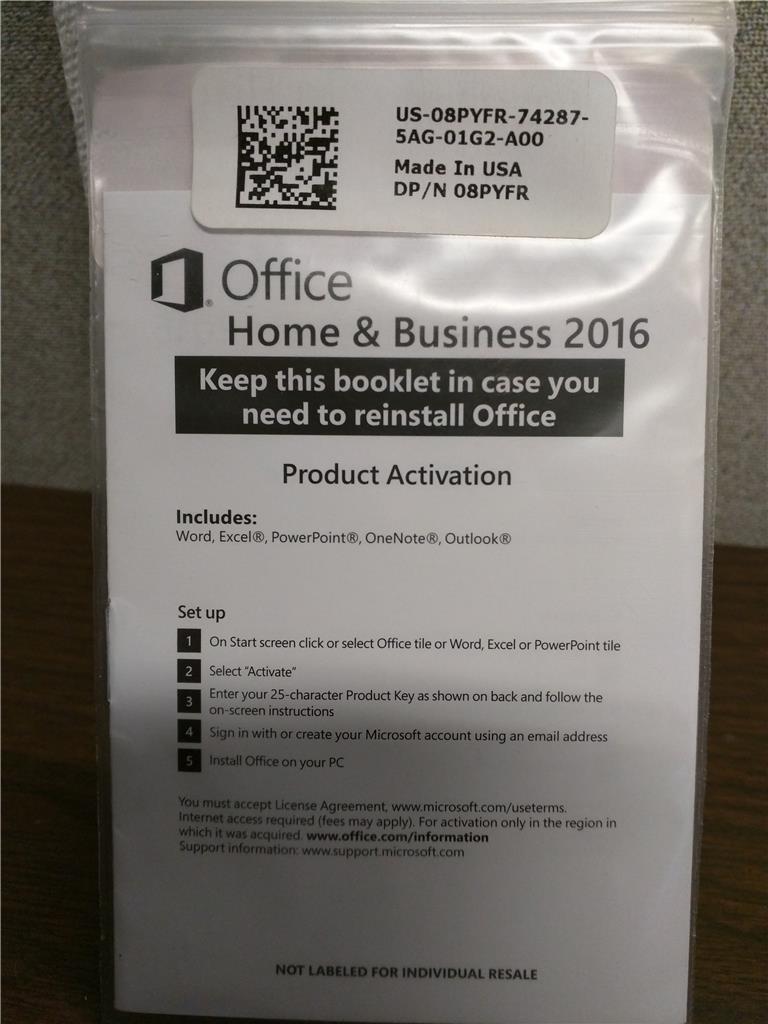 Office 2016 Home & Business Activation Debacle - Microsoft Q&A