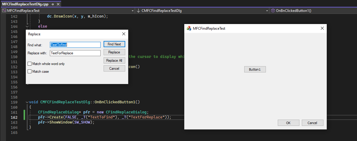 How to remove the context help icon from CFindReplaceDialog ...