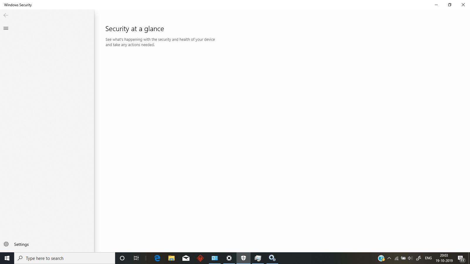 Empty Windows Security Window - Microsoft Q&A