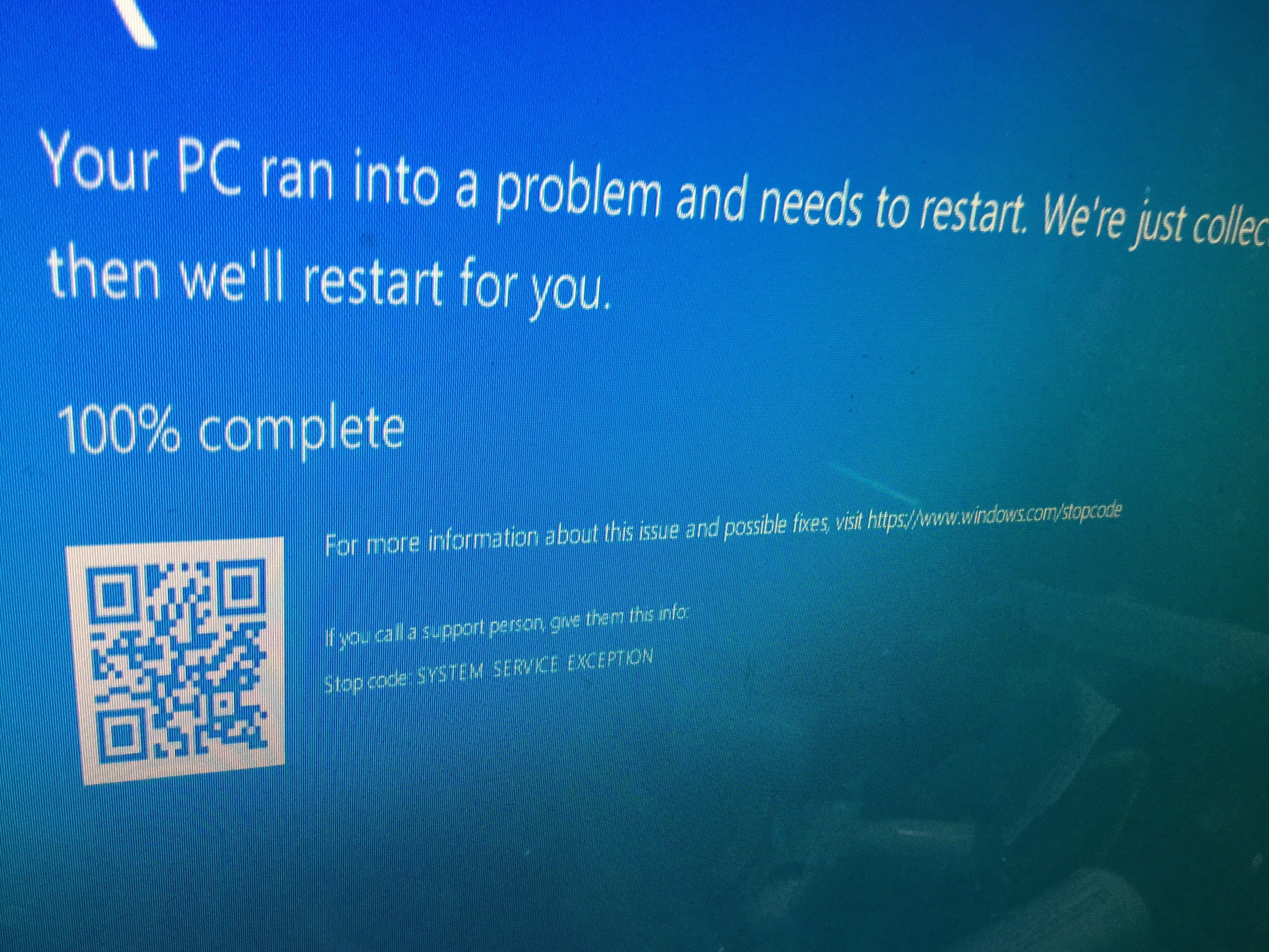 windows Blue Screen ว่า stop code: SYSTEM SERVICE EXCEPTION ขอถามหน่อย ...