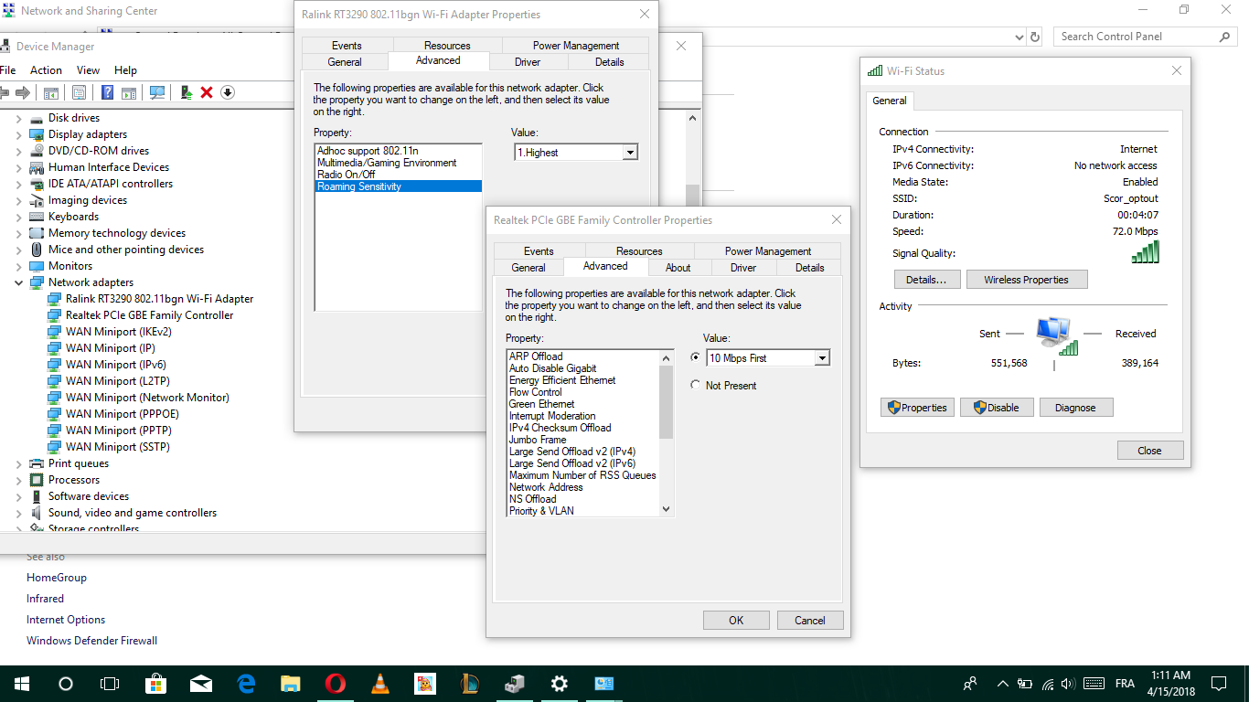 network speed problem from 150mbps to 72mbps win10 - Microsoft Q&A