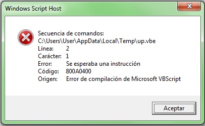 Windows 7 ≈ Error 