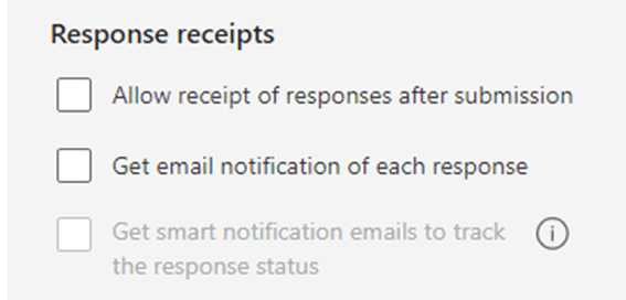 MS Forms- I do not see the option to enable notifications. - Microsoft Q&A