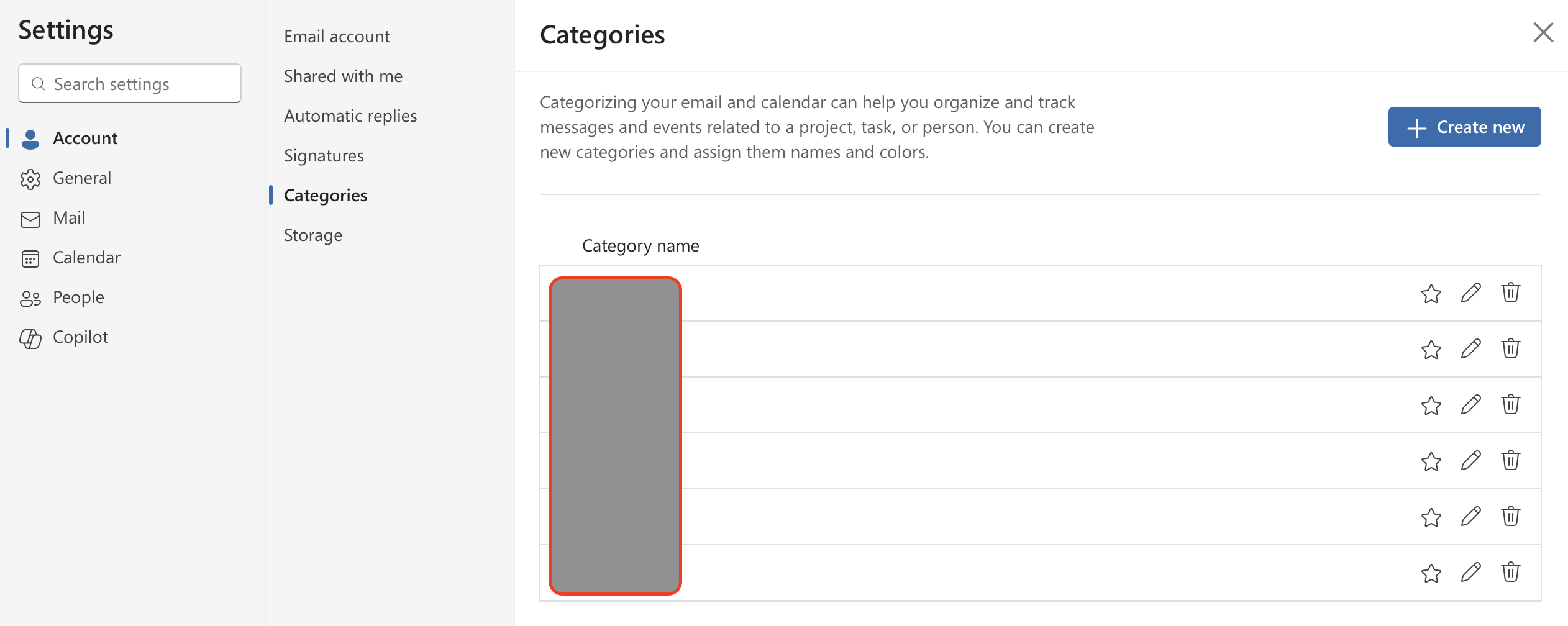 Categories