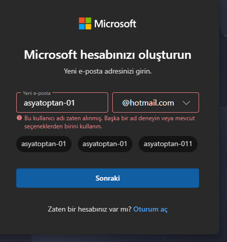 mailalınmış