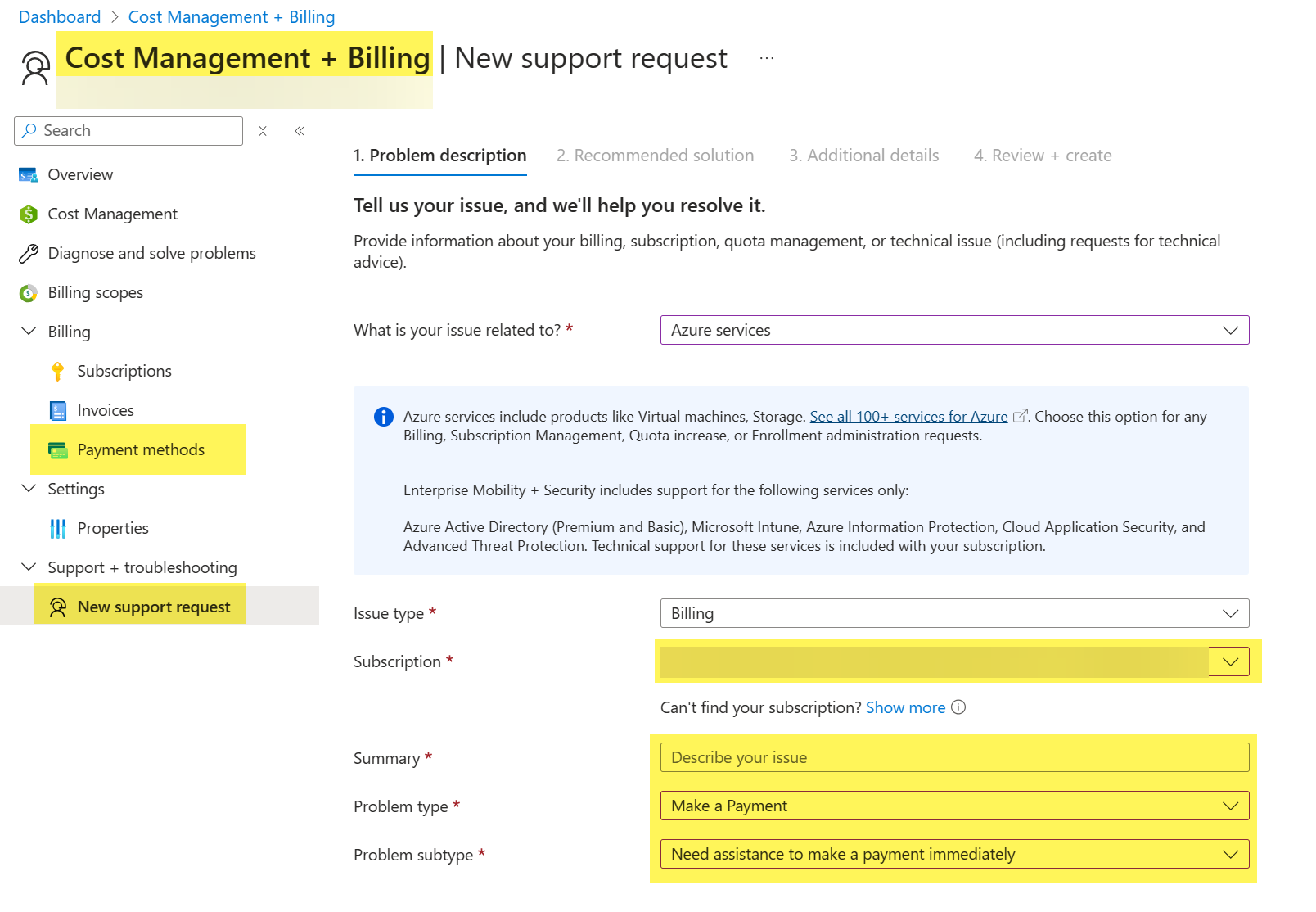 How to pay my pending Azure cloud bill using Debit card , I am seeing ...