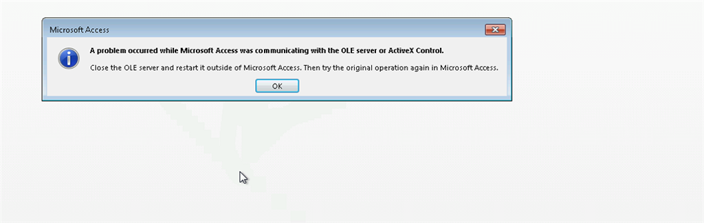 Microsoft Access 2013 unable to create a blank Database. - Microsoft Q&A