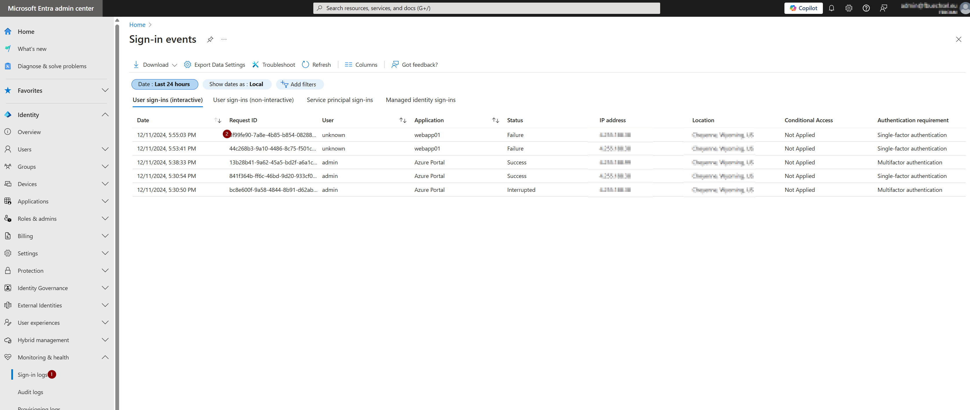EntraSignInLogs