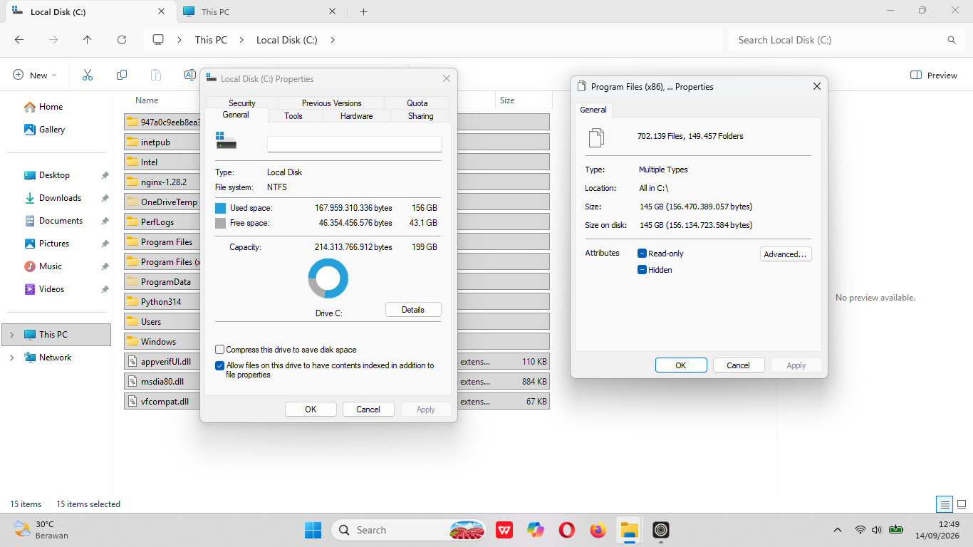 Anomaly in Disk C