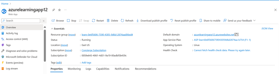 unable to create the Resource group in web app - Microsoft Q&A