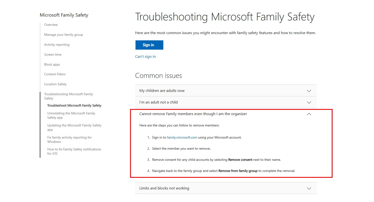 Microsoft Family Safety no longer working??!!! - Microsoft Q&A