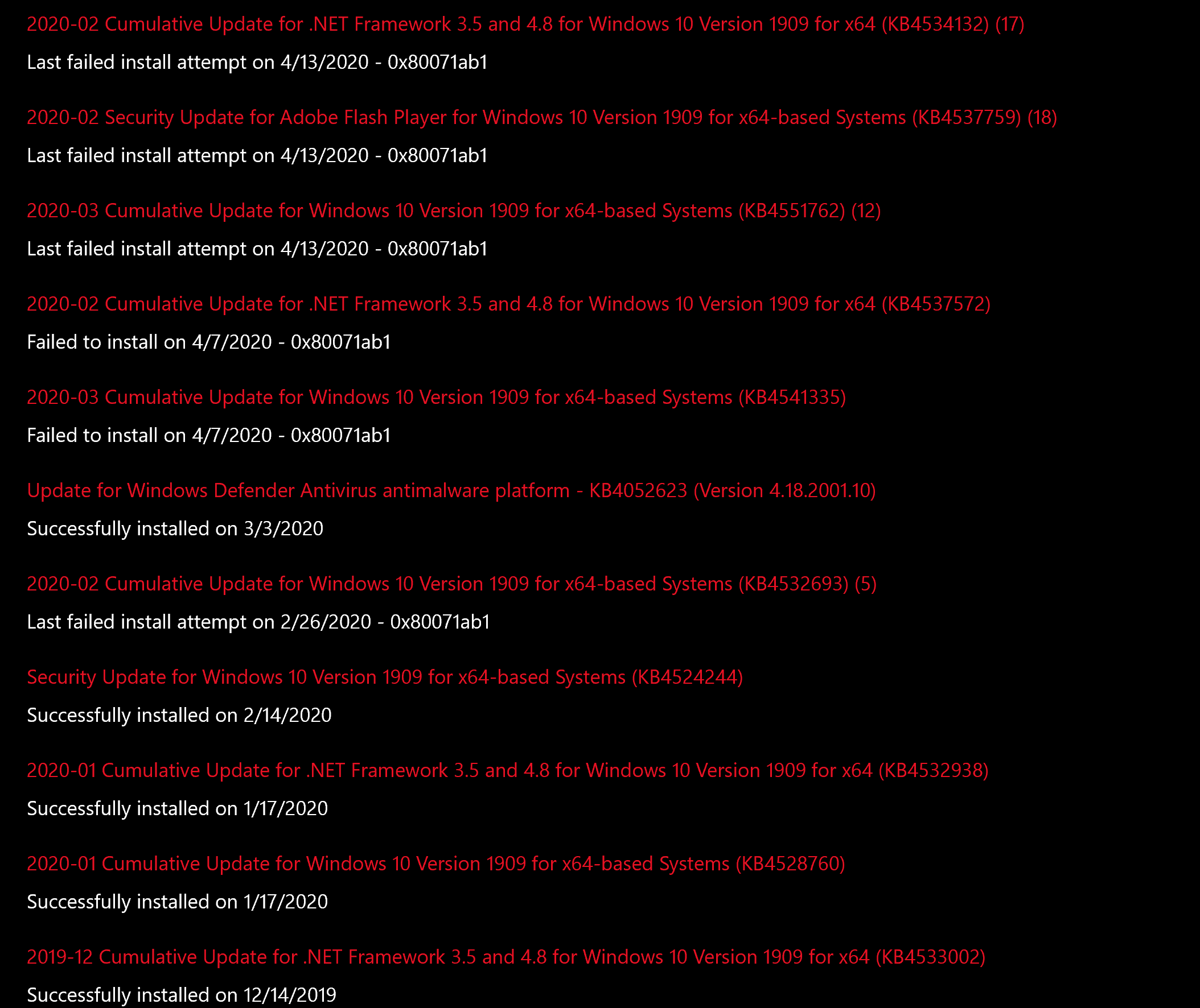 Windows will not update, always says undoing changes. - Microsoft Q&A