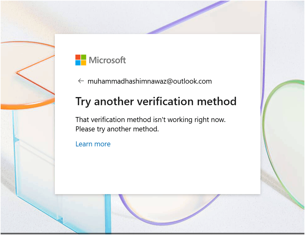 outlook account got locked and i cant access it the verification method ...