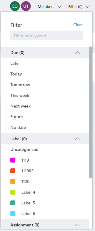 Planner - way to change the visual appearance of labels to show label ...