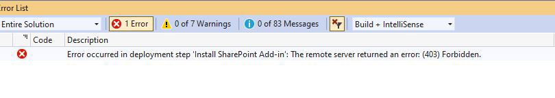 Error_Screenshot_Visual Studio 2019