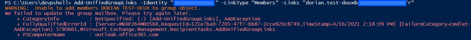 Unable to manage microsoft 365 groups using PowerShell cmdlet ...