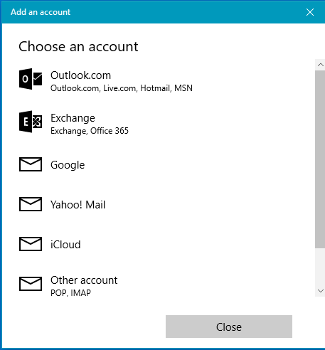 Multiple accounts preventing Win 10 Mail from connecting? - Microsoft Q&A
