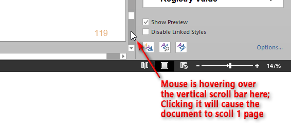 Word 365 - Scroll Bar Becomes Unresponsive After About 5 Seconds Even ...