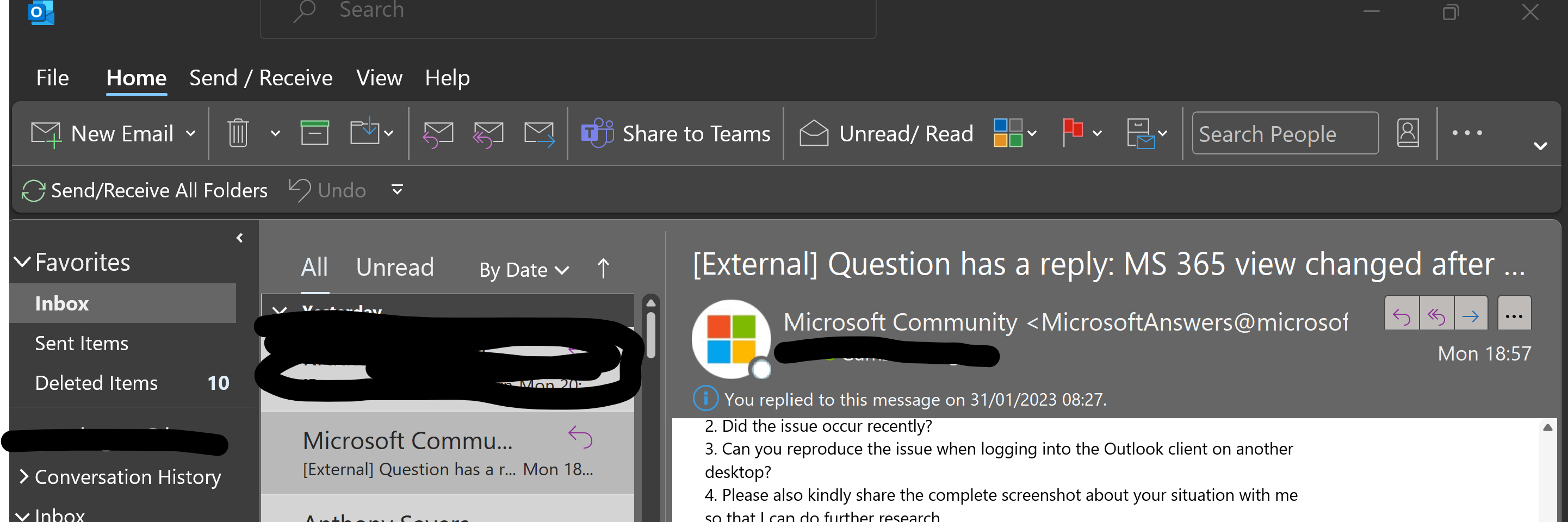 MS 365 view changed after new update of the Windows - Microsoft Q&A