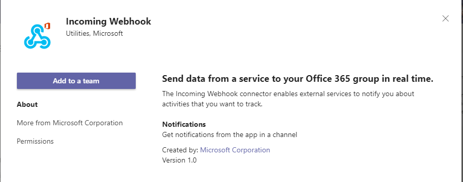Incoming Webhook app on Teams is not working/posting notifications ...