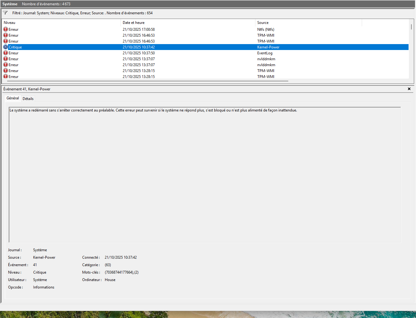 Having black screen when gpu is sollicited and windows logs - Microsoft Q&A