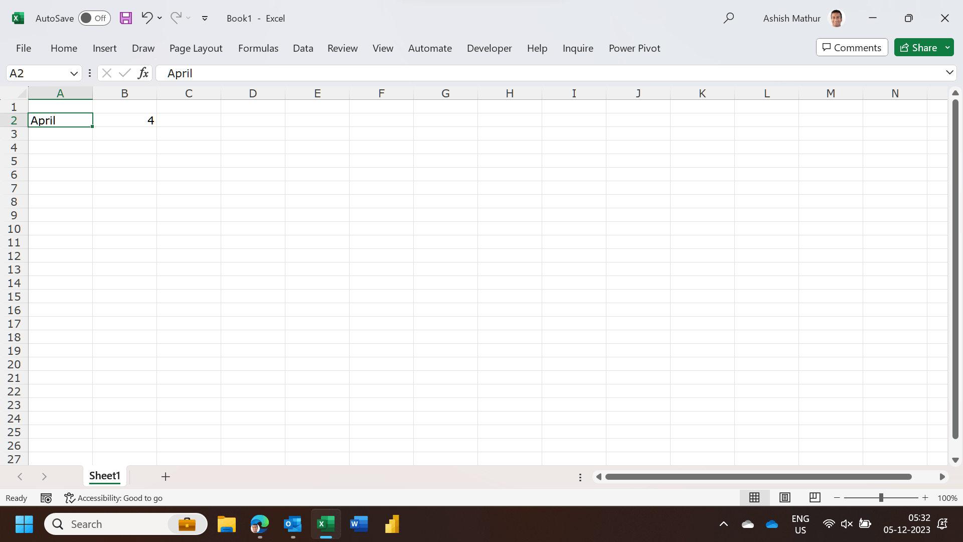 A value error problem in Excel, when converting month name as text to a ...