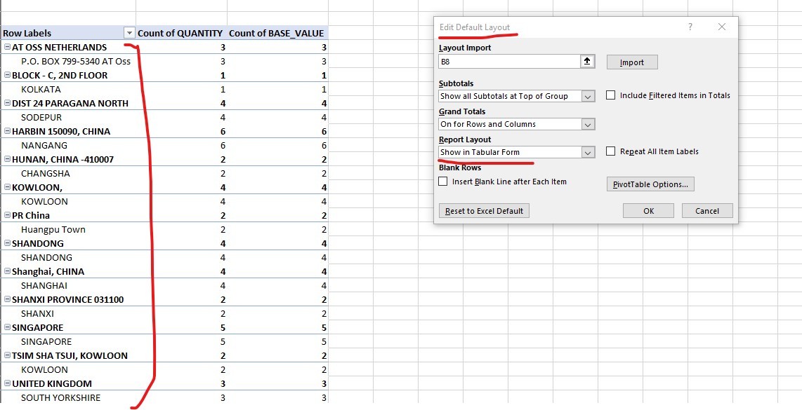 Setting Default Layout of Pivot does not Work - Microsoft Q&A