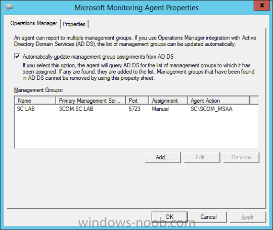 My SCOM management server has the agent on it. - Microsoft Q&A