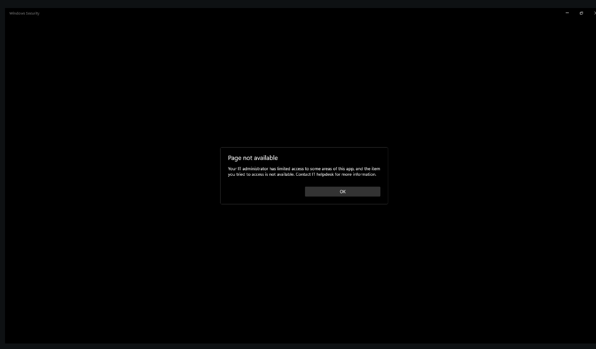 Windows 11 security blank screen - Microsoft Q&A