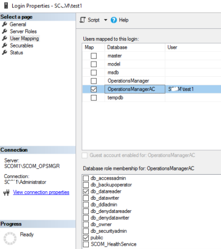 SCOM audit report permission - Microsoft Q&A