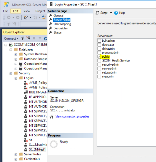 SCOM audit report permission - Microsoft Q&A
