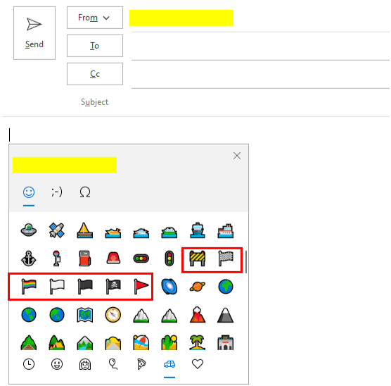 The emoji for the American Flag is gone? - Microsoft Q&A