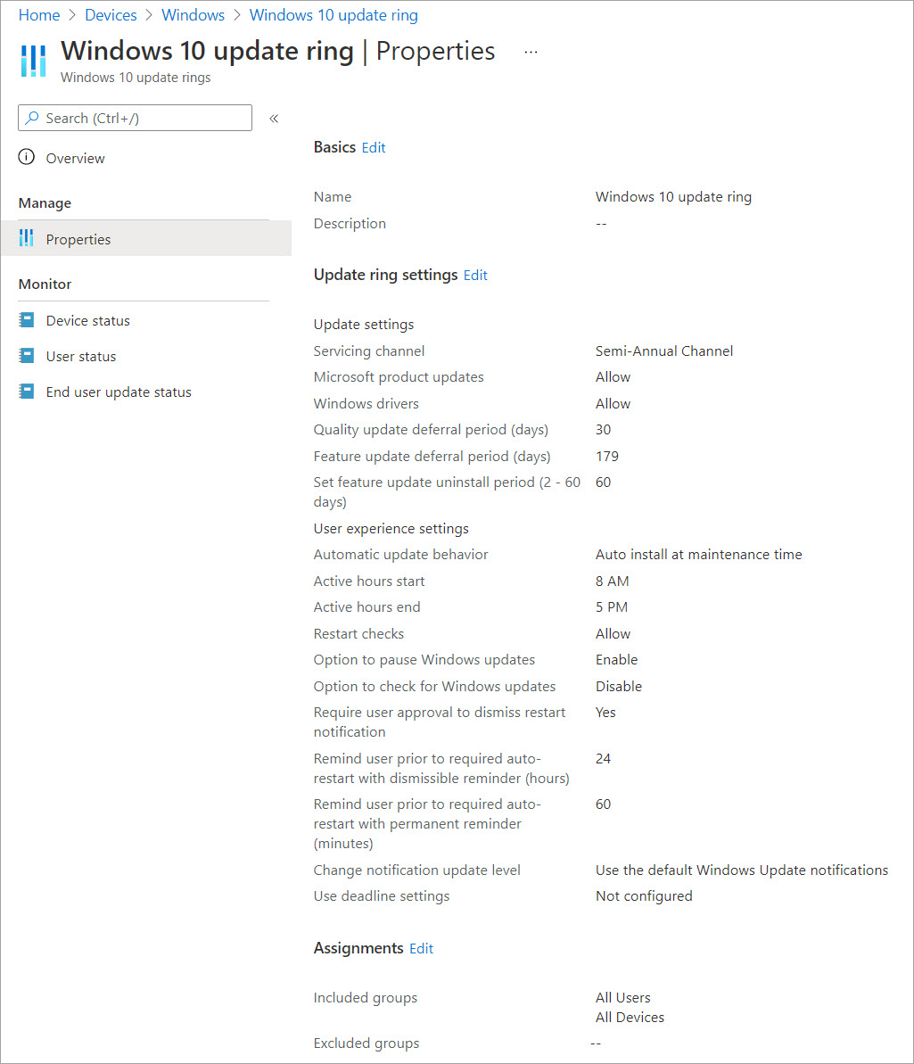 Intune Update Rings Vs Feature Updates