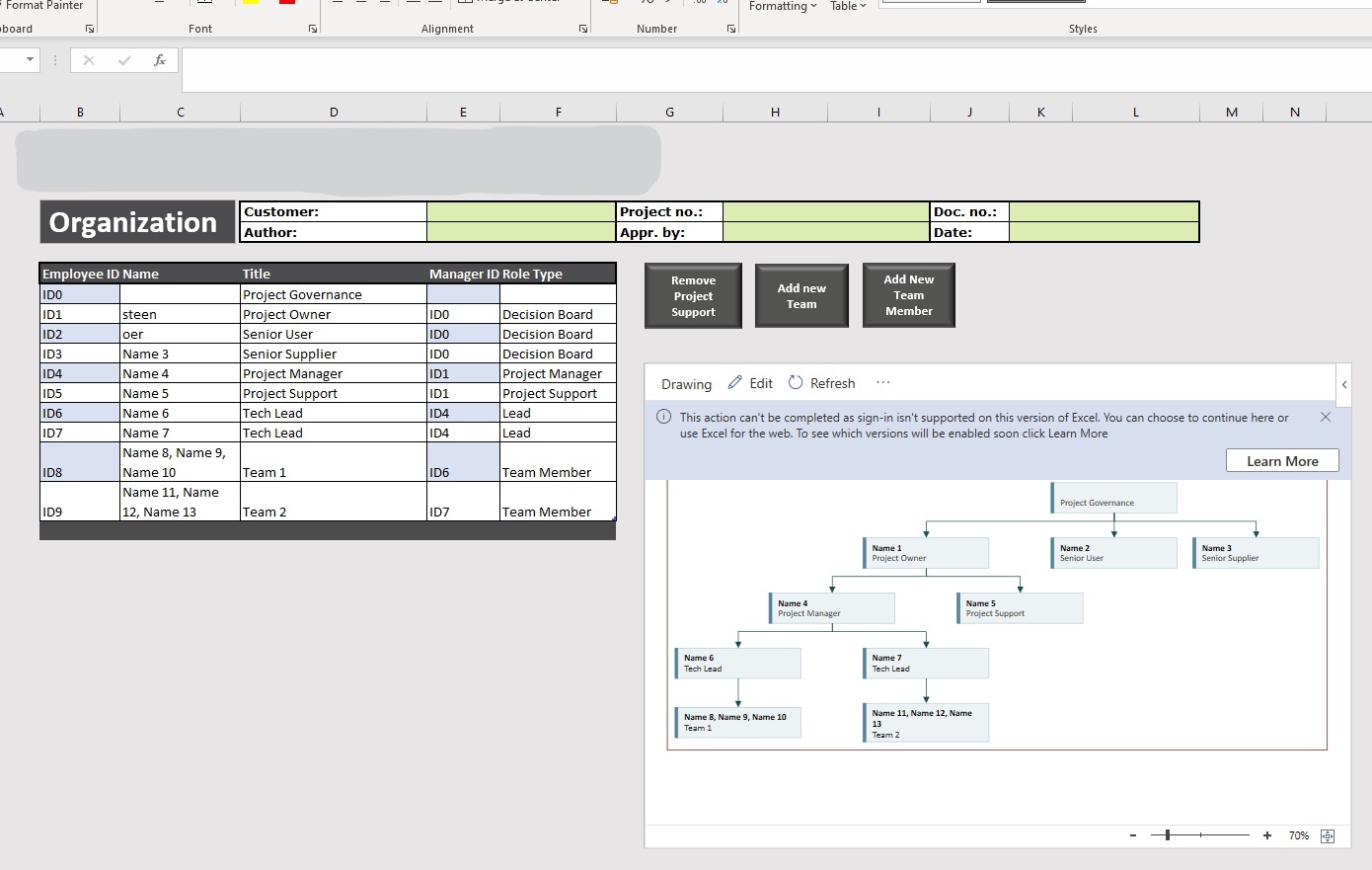 Excel and Visio data visualizer sign-in issue - Microsoft Q&A