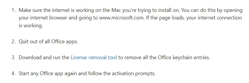 Excel - This happens when trying to sign in and activate excel: An ...