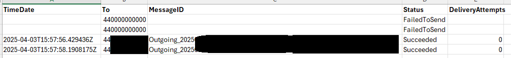 SMS Logs - any way to see recipient number? - Microsoft Q&A